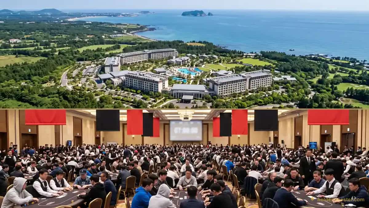 제주 신화월드 LES A 카지노 APT 제주 2026 가을 포커 토너먼트 — 제주도 배경 포커 테이블