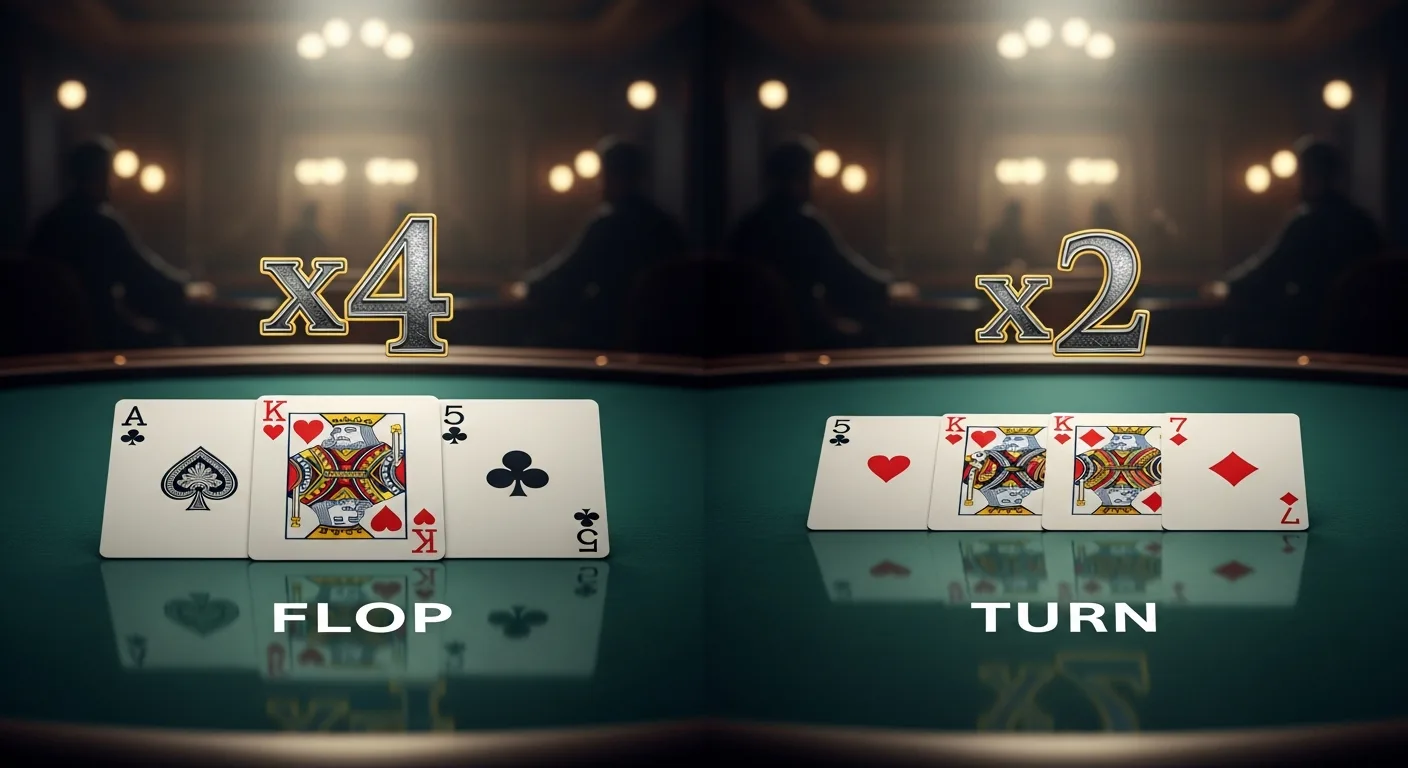 Rule of 4 and 2 아웃츠 확률 계산법